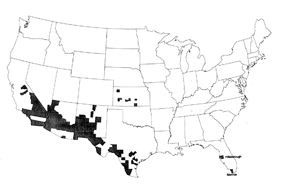 Map 1: Location of Hispanic Oversample Counties