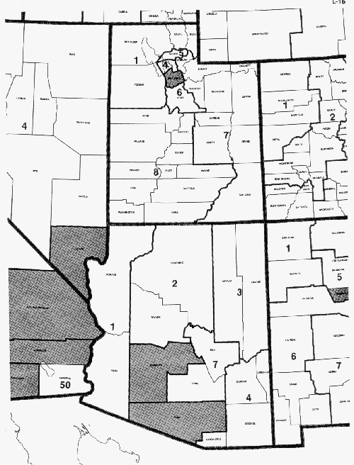 1980 County Groups, 5% State Sample: Map 14