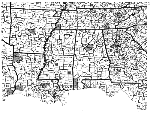 1980 County Groups, 5% State Sample: Map 5