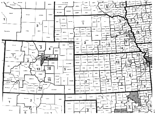 1980 County Groups, 5% State Sample: Map 8