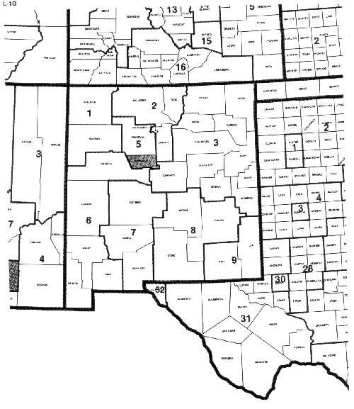 1980 County Groups, 5% State Sample: Map 9