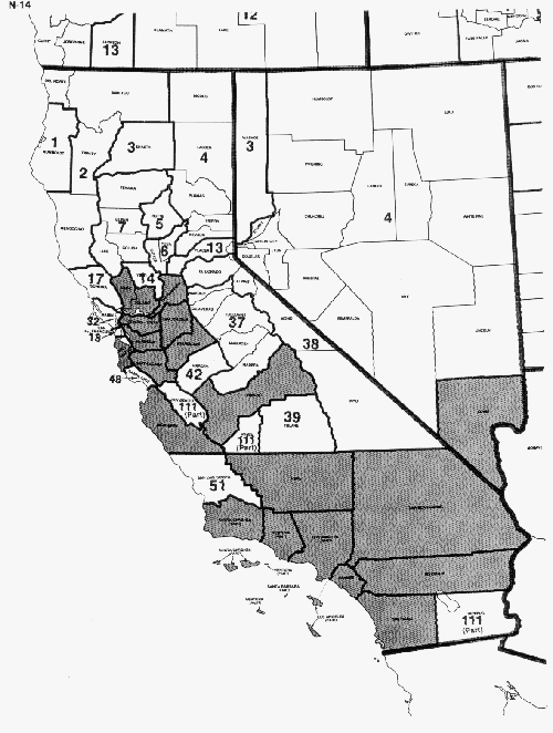 1980 County Groups, 1% Metro Sample: Map 13
