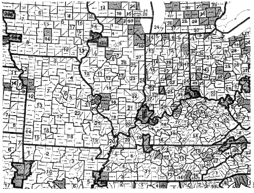1980 County Groups, 1% Metro Sample: Map 4