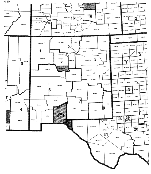 1980 County Groups, 1% Metro Sample: Map 9
