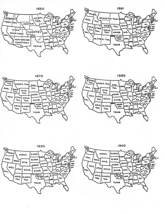 State maps 1850-1900